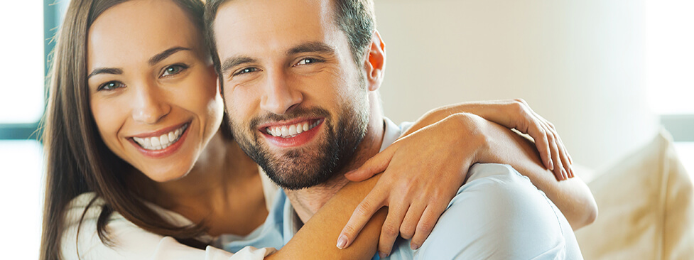 happy, smiling couple